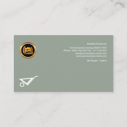 古いセメントで接合している新しい赤レンガの壁の建築 名刺 (裏面)