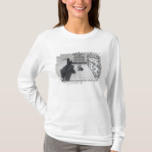 古いセントピーターのローマのBelvedere裁判所 Tシャツ (正面)