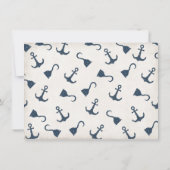 古いセーラー航海のバースデーパーティ招待状 招待状 (裏面)