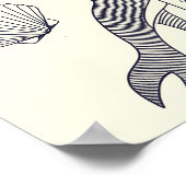 古いセーラ航海のーのタトゥーのコラージュ ポスター (角)