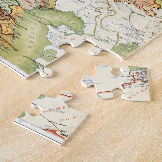 古いソビエト連邦ソビエト社会主義共和国連邦ロシアの1928地図 ジグソーパズル (側面)