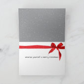 古いソリファッションドのクリスマスの贈り物 カード (内部)