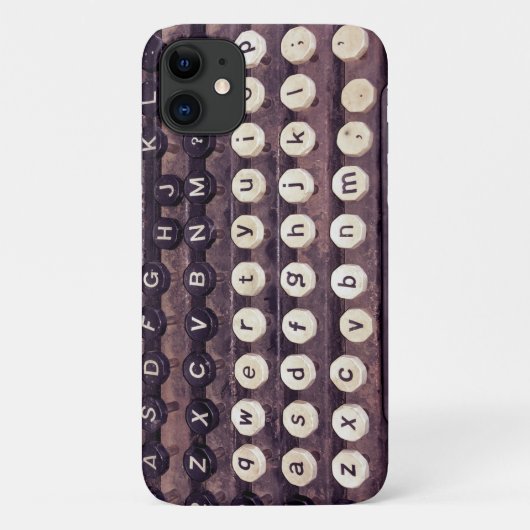 古いタイプライターのキー Case-Mate iPhoneケース (裏面)