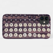 古いタイプライターのキー Case-Mate iPhoneケース (裏面(横))