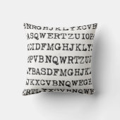 古いタイプライターの手紙 クッション (裏面)