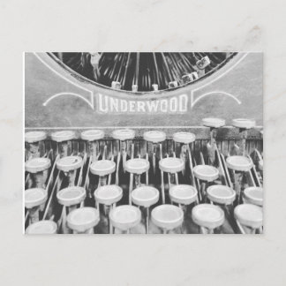 古いタイプライターはがき ポストカード