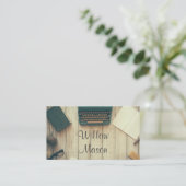 古いタイプライターまたはエディターの名刺 名刺 (スタンド正面)