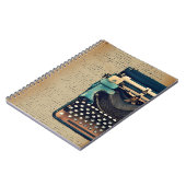 古いタイプライターノートブック ノートブック (左側)