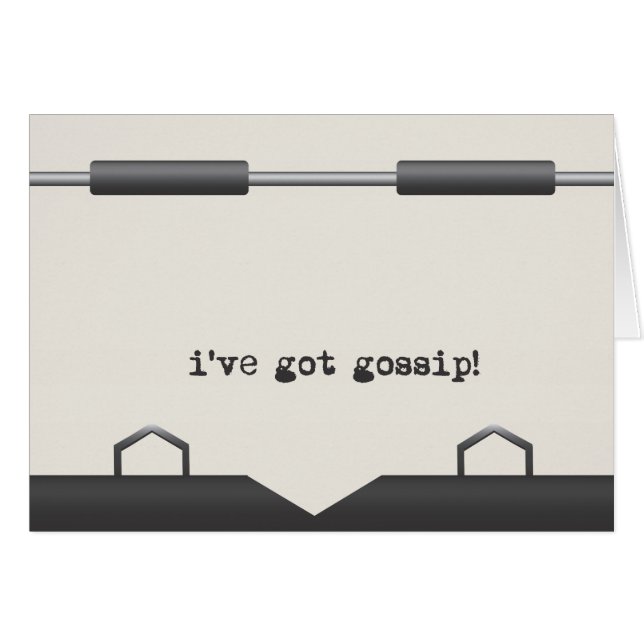 古いタイプライターメッセージ (正面横)