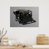 古いタイプライター ポスター (キッチン)