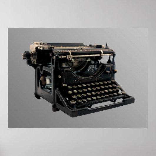古いタイプライター ポスター (正面)