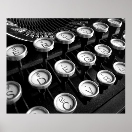 古いタイプライター ポスター (正面)