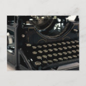 古いタイプライター ポストカード (正面)