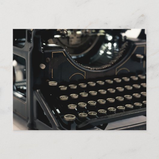 古いタイプライター ポストカード (正面)