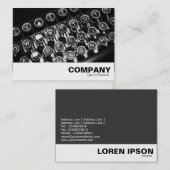 古いタイプライター 名刺 (正面/裏面)