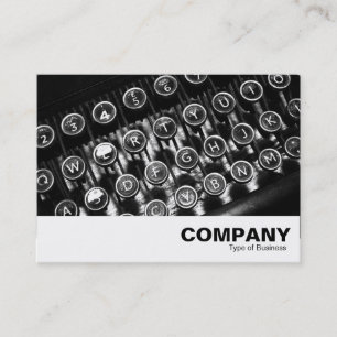 古いタイプライター 名刺