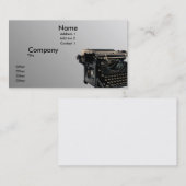 古いタイプライター 名刺 (正面/裏面)