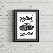 古いタイマーとタイポグラフィ ポスター