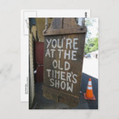 古いタイマー記号 ポストカード (正面/裏面)