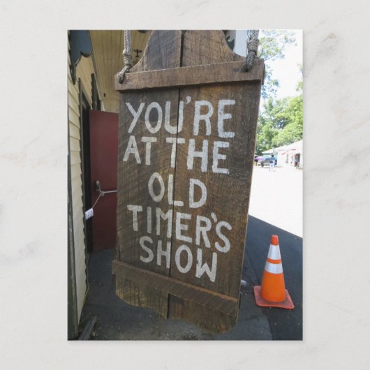 古いタイマー記号 ポストカード (正面)