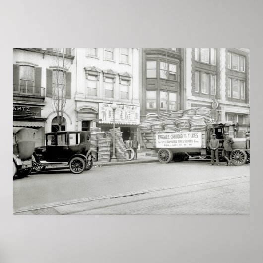 古いタイヤ店， 1921 ポスター (正面)