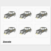 古いタクシー スクエアシール (シート)