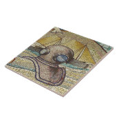 古いダイバーヘルメットのモザイク タイル (側面)