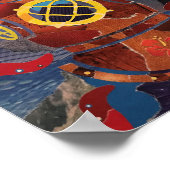 古いダイブ – プリント (角)