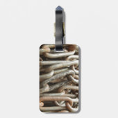 古いチェーンラゲージタグ ラゲッジタグ (裏面縦)