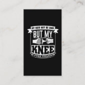 古いチタン製膝の人工膝関節置換術 名刺 (正面)