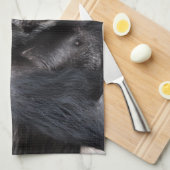 古いチンパンジー手タオル キッチンタオル (四つ折り)