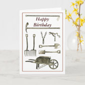 古いツール カード (黄色い花)