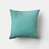 古いティール（緑がかった色）ヴィンテージパターン クッション (裏面)