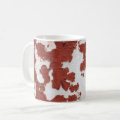 古いテクスチャの背景にひびの入ったコンクリートヴィンテージが表示されました コーヒーマグカップ (正面左)