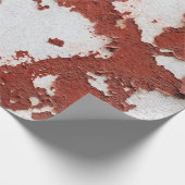 古いテクスチャの背景にひびの入ったコンクリートヴィンテージが表示されました ラッピングペーパー (角)