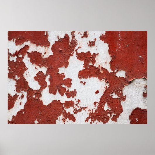 古いテクスチャの背景 ひび割れたコンクリートのビンテージな壁 ポスター (正面)