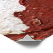 古いテクスチャの背景 ひび割れたコンクリートのビンテージな壁 ポスター (角)