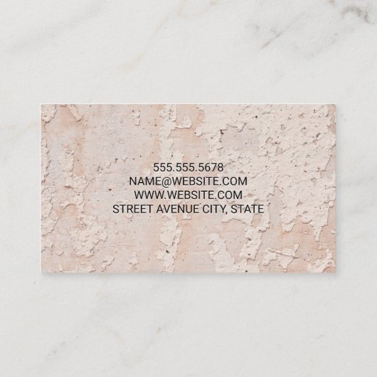 古いテクスチャウォール 名刺 (裏面)