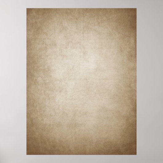 古いテクスチャ紙の縮れた紙 ポスター (正面)