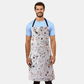 古いテラッツォのテクスチャ、ハンパーパターン。 エプロン (着用した状態)