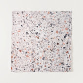 古いテラッツォのテクスチャ、ハンパーパターン。 タペストリー (正面(横))