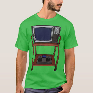 古いテレビとビデオゲーム Tシャツ