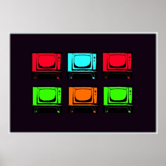 古いテレビコラージュ ポスター (正面)
