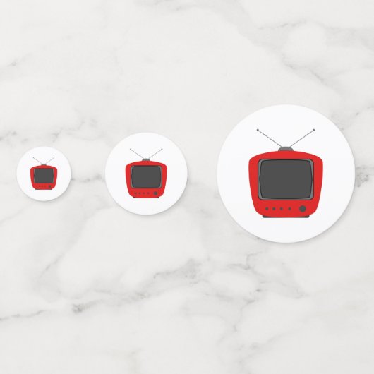 古いテレビ コンフェッティ (正面)