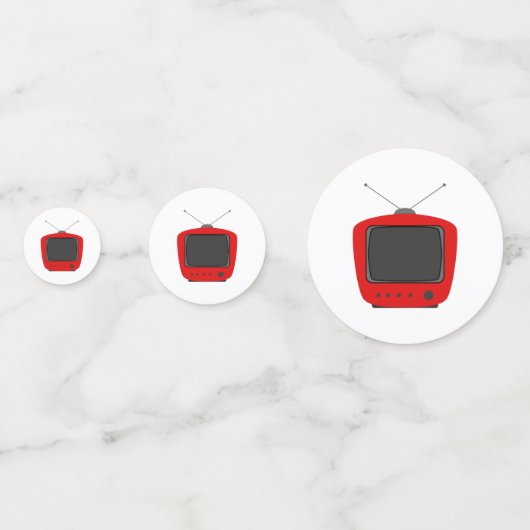 古いテレビ コンフェッティ (裏面)