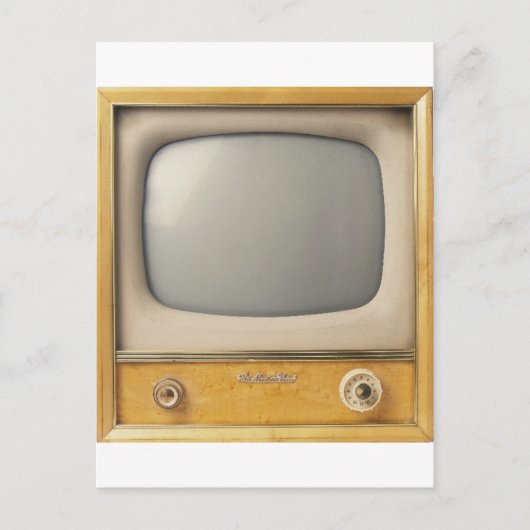 古いテレビ ポストカード (正面)
