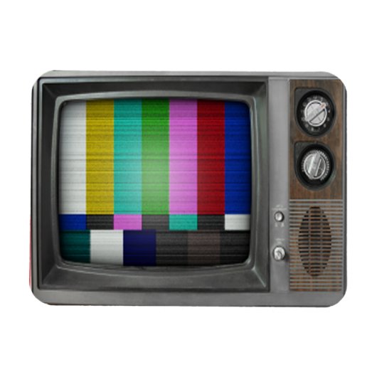 古いテレビ マグネット (横)
