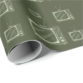 古いテレビ ラッピングペーパー (ロールコーナー)