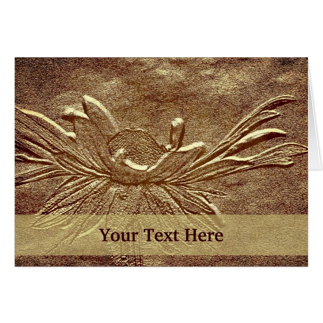 古いデイジーファッションドフローラフォトカード (正面横)