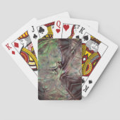 古いデジタルの汚れと擦り傷のあるシルキーミックス トランプ (裏面)